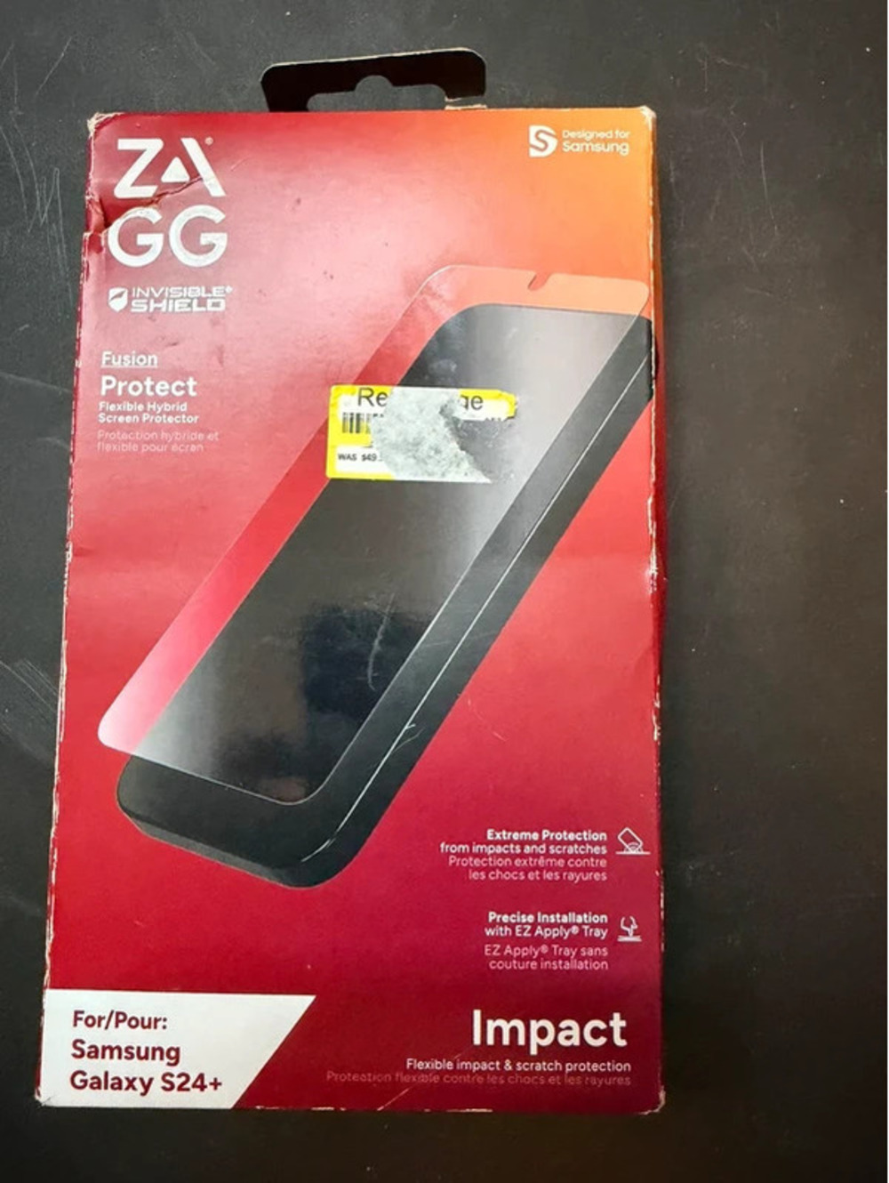 ZAGG InvisibleShield Fusion Protect Screen Protector Samsung Galaxy S24+ New